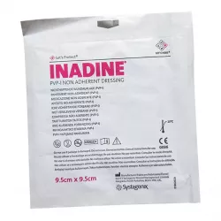 Инадин стер. повязка на рану атравматическая антибактериальная 9,5см*9,5см №1 фото